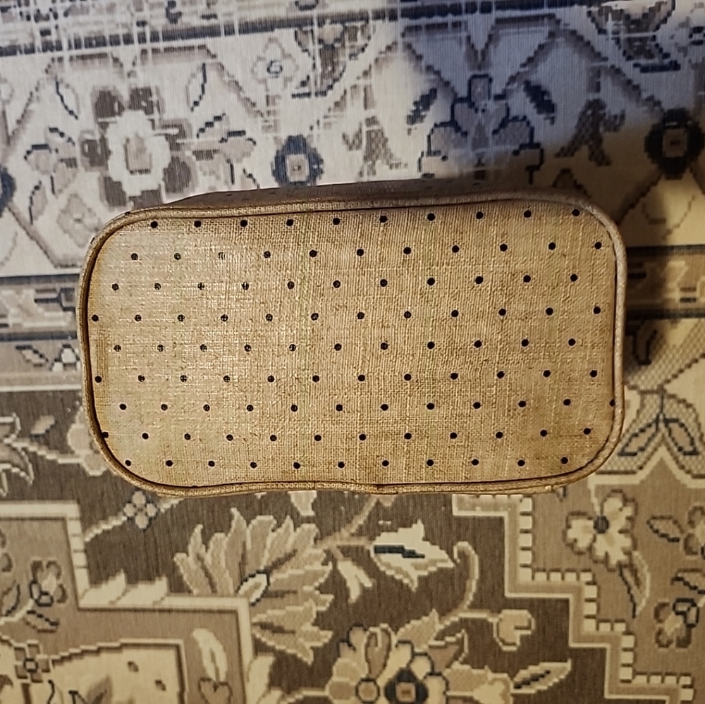 Kate Spade Polka Dot Insulted Lunch Bag Tote "Out To Lunch" Makeup Bag - Picture 8 of 13